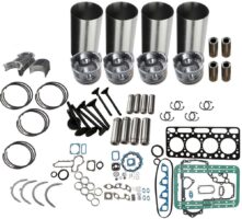 Set Piese Motor Yanmar, 4 Pistoane, Ghidaje, Segmenti, Garnituri și Rulmenți