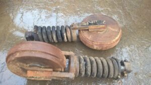Roată de ghidaj-idler pentru excavator case cx 225, second hand 1 Roată de ghidaj-idler pentru excavator case cx 225, second hand